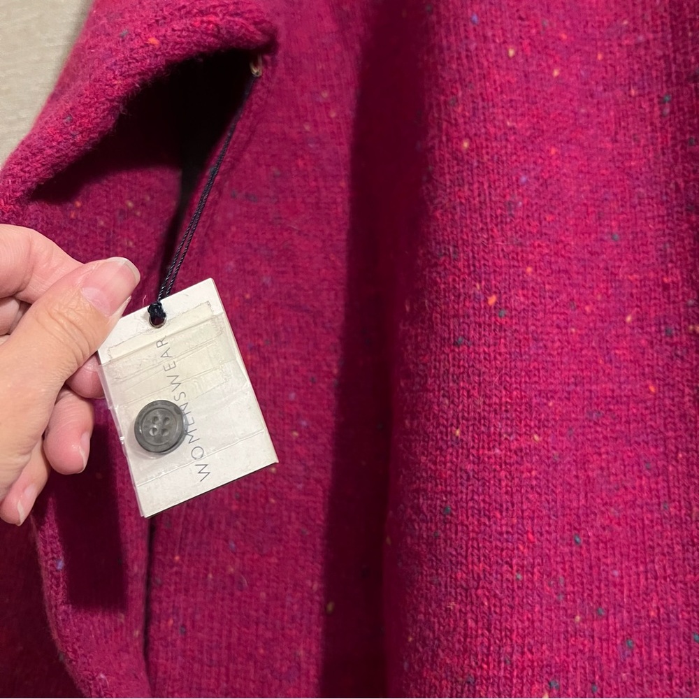 Tommy Hilfiger Velvet Wool Colorful Speckled Polo Sweater Classic Preppy - Picture 10 of 13